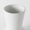 9" White Contempo Deco Ceramic Vase