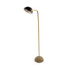 Antiqued Gold Black and Concrete Floor Lamp