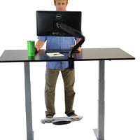 Premier 52" Silver Dual Motor Electric Office Adjustable Standing Desk