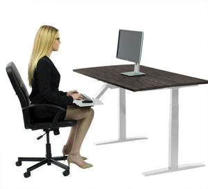 Premier 52" White Dual Motor Electric Office Adjustable Standing Desk