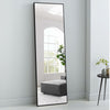 64in. x 21in. Modern Aluminum Alloy Thin Black Framed Full Length Floor Mirror