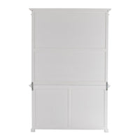 Classic White Glass Display Hutch