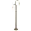 Perret 2-Light Aged Brass Floor Lamp