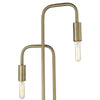 Perret 2-Light Aged Brass Floor Lamp