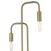 Perret 2-Light Aged Brass Floor Lamp