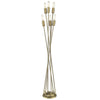 Perret 6-Light Aged Brass Floor Lamp