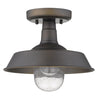 Burry 1-Light Oil-Rubbed Bronze Convertible Pendant