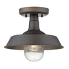 Burry 1-Light Oil-Rubbed Bronze Convertible Pendant