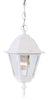 Builder's Choice 1-Light Textured White Hanging Light