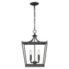 Kennedy 4-Light Matte Black Pendant