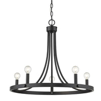 Sawyer 5-Light Matte Black Chandelier