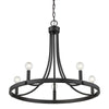 Sawyer 5-Light Matte Black Chandelier