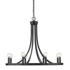 Sawyer 8-Light Matte Black Chandelier