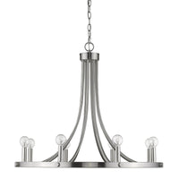 Sawyer 8-Light Satin Nickel Chandelier