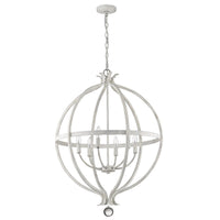 Callie 6-Light Country White Pendant