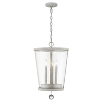 Callie 3-Light Country White Foyer Pendant