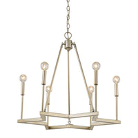 Reagan 6-Light Washed Gold Chandelier