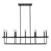 Beckett 10-Light Matte Black Island Pendant