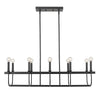 Beckett 10-Light Matte Black Island Pendant