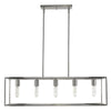 Cobar 5-Light Satin Nickel Island Pendant