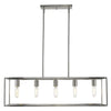 Cobar 5-Light Satin Nickel Island Pendant