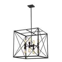 Brooklyn 8-Light Matte Black Pendant