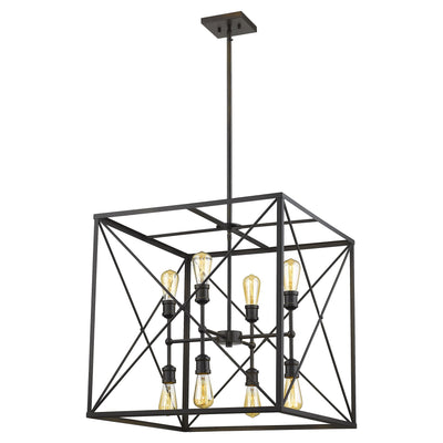 Brooklyn 8-Light Oil-Rubbed Bronze Pendant