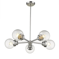 Portsmith 5-Light Polished Nickel Chandelier