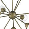 Portsmith 12-Light Raw Brass Chandelier