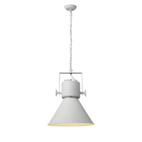 Crew 1-Light White Pendant