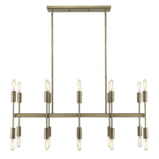 Perret 20-Light Aged Brass Island Pendant