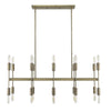 Perret 20-Light Aged Brass Island Pendant