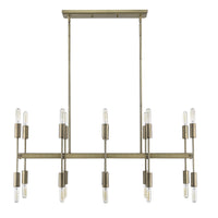 Perret 20-Light Aged Brass Island Pendant