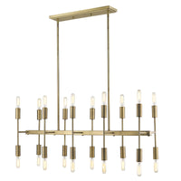 Perret 20-Light Aged Brass Island Pendant