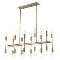 Perret 20-Light Aged Brass Island Pendant