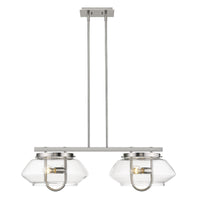 Garner 4-Light Satin Nickel Island Pendant