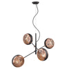 Tholos 4-Light Matte Black Pendant