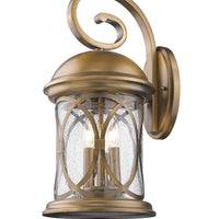 Lincoln 3-Light Antique Brass Wall Light