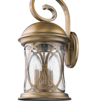 Lincoln 4-Light Antique Brass Wall Light