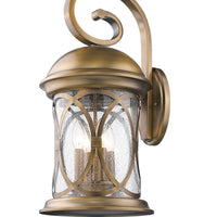 Lincoln 4-Light Antique Brass Wall Light