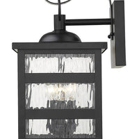 Morris 3-Light Matte Black Wall Light