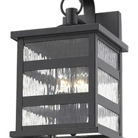 Morris 3-Light Matte Black Wall Light