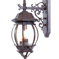 Chateau 3-Light Burled Walnut Wall Light