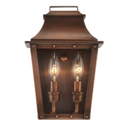 Coventry 2-Light Copper Patina Pocket Wall Light