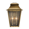 Coventry 2-Light Aged Brass Pocket Wall Light