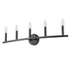 Sawyer 5-Light Matte Black Vanity