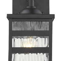 Morris 1-Light Matte Black Wall Light