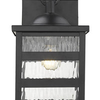 Morris 1-Light Matte Black Wall Light