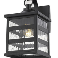 Morris 1-Light Matte Black Wall Light