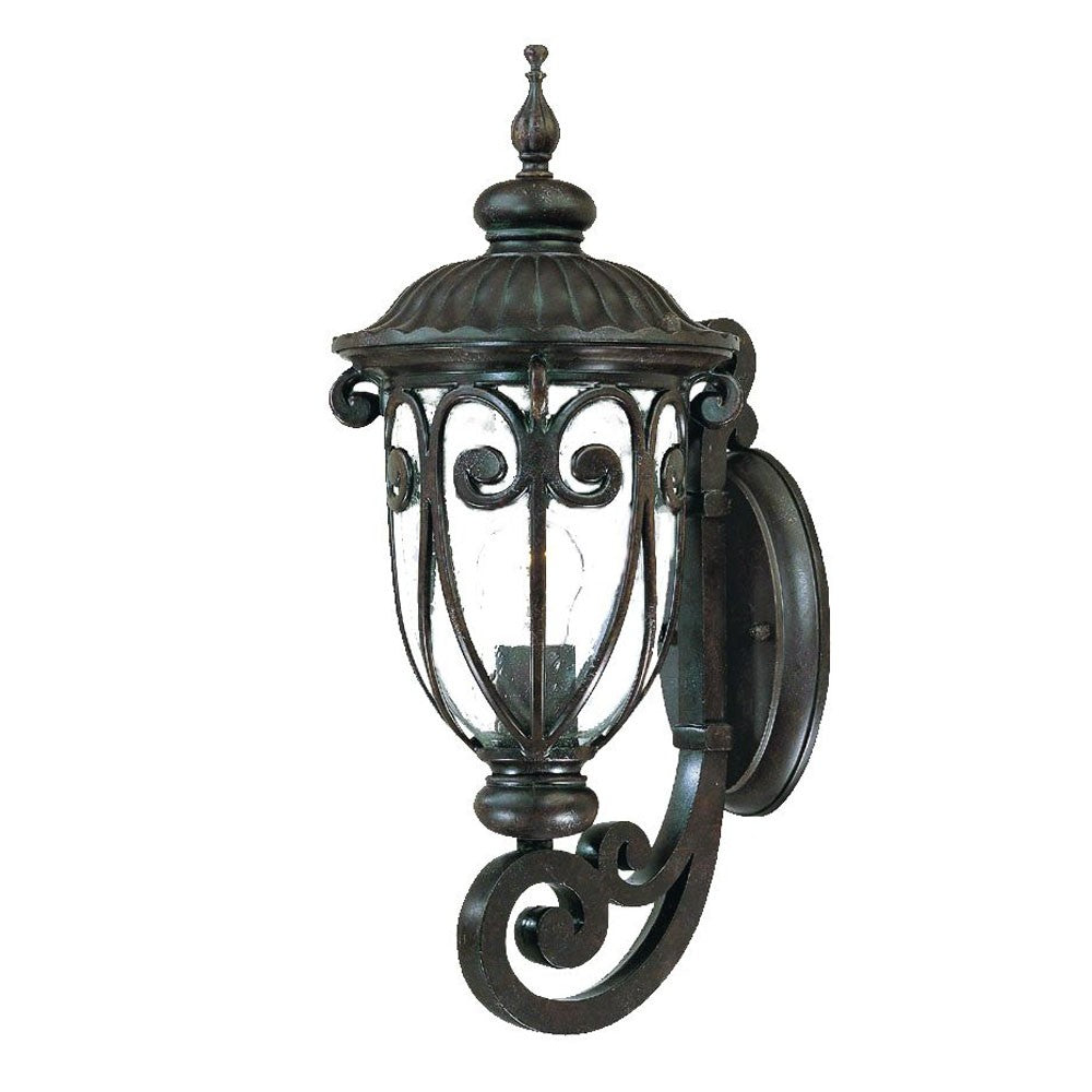 Naples 1-Light Marbelized Mahogany Wall Light